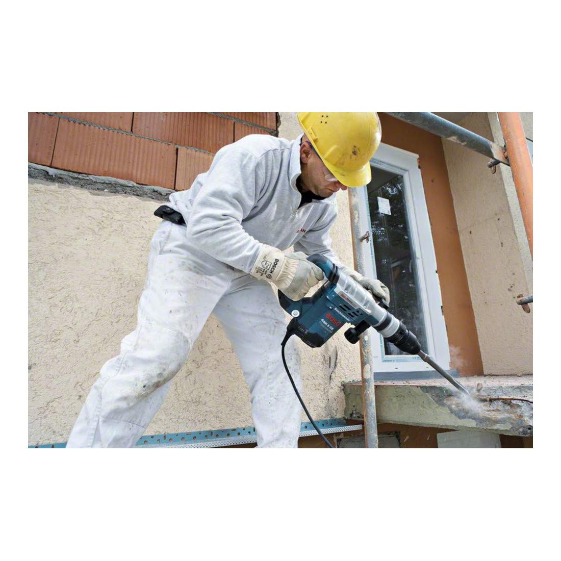 Bosch Professional 0611321000 Martello Demolitore GSH 5 CE con Attacco SDS Plus, Scalpello a Punta 400 mm, Potenza del Colpo: 2-8.3 J, in Valigietta, 1150 W
