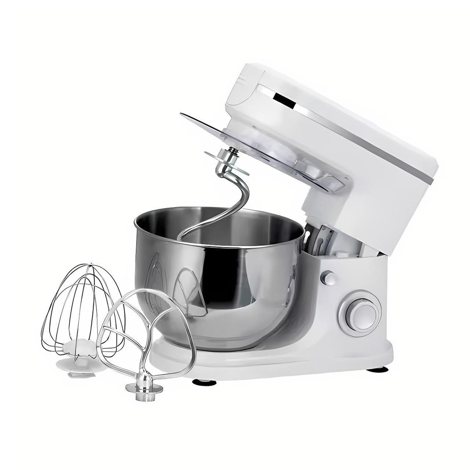 Robot Patissier 8L Grand Bol Mixeur Cuisine Electrique Avec 6 Vitesses, Mixeur A Pate Pour Pain Gateau, Mixeur Avec Accessoires, Stand Mixer Pour Maison