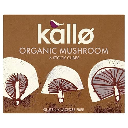 Kallo orgánicosMushroom Stock Cubos66g (Paquete de 6)