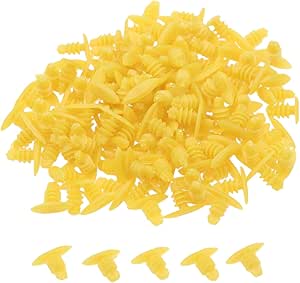 200-Piece Auto Weatherstrip Retainer Kit - Universal Plastic Rivet Clips