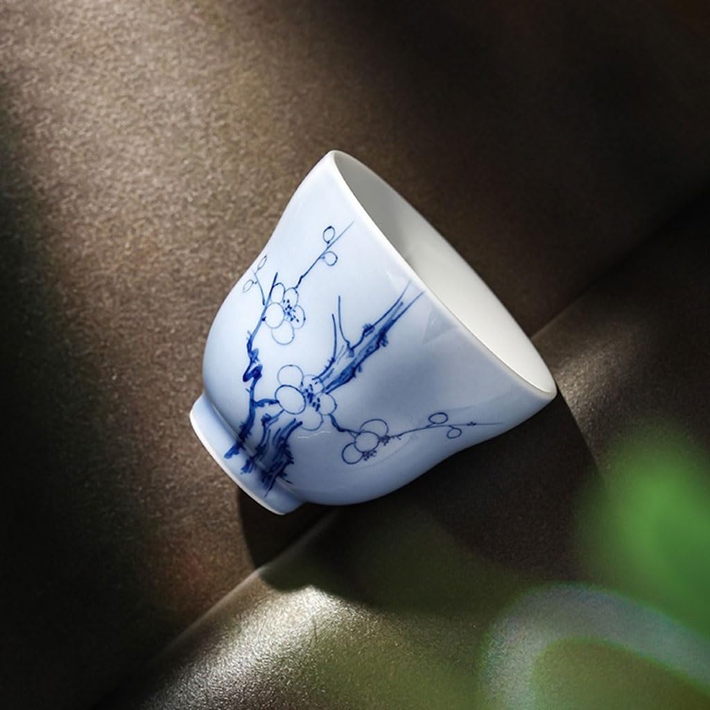 Filiżanki Matcha Ręcznie Malowana Śliwka Kwiat Herbaty Kubek Host Kubek Domowy Ceramiczny Kubek Do Herbaty Kuchnia Wykwintny Osobisty Kubek Do Herbaty Zestaw Do Herbaty Kubek Zaparzacz