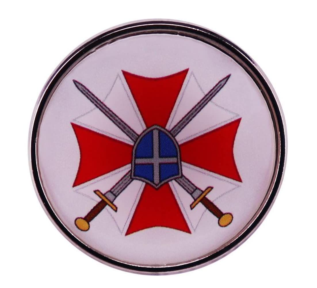 UBCS Logo Brooch Umbrella Biohazard Countermeasure Service Badge Movie Game Inspiration Badges, Metal, no gemstone