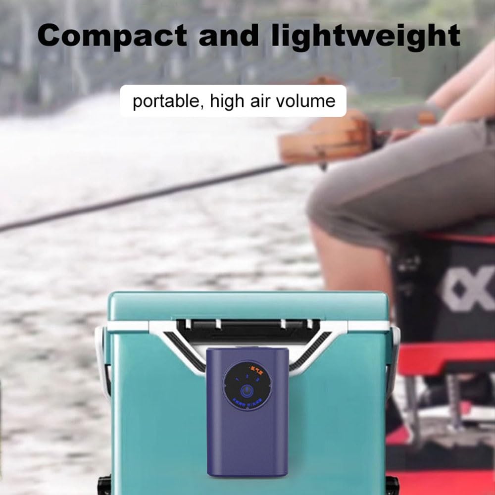 Pompa ad Aria Portatile Ultra Silenziosa, Pompa ad Aria per Acquario USB a Batteria al Litio, Adatta per Camere da Letto e Uffici, Aeratore per Acquario Silenzioso
