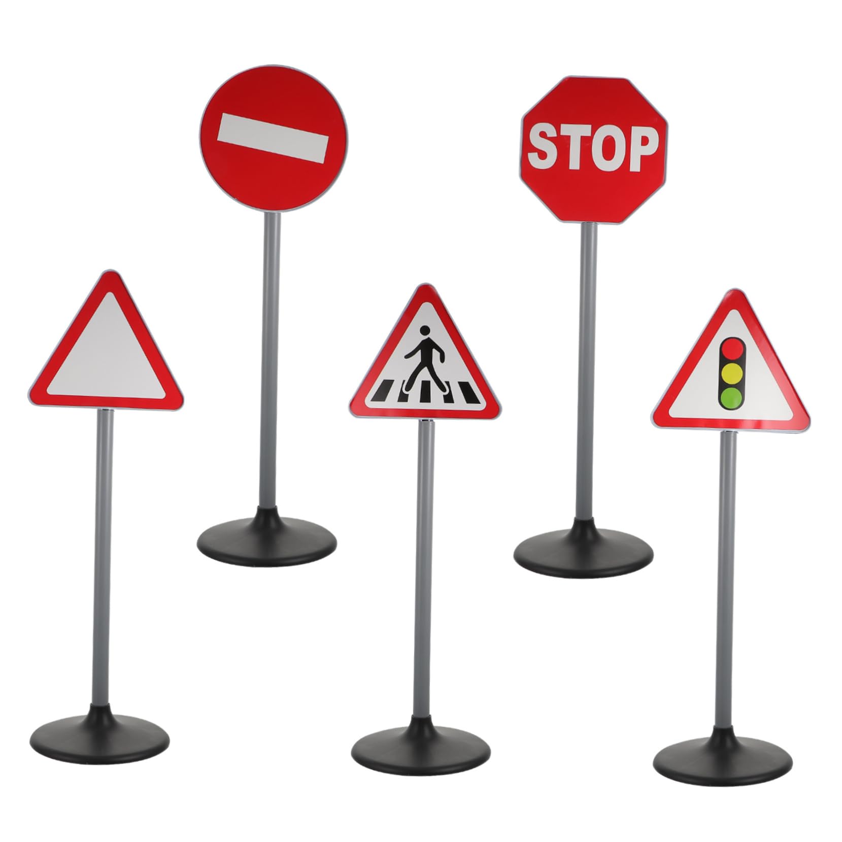 BESTonZON Set de Juguetes de Tráfico Educativos para Niños Duraderos y Resistentes para Enseñanza Temprana de Seguridad Vial Hogar