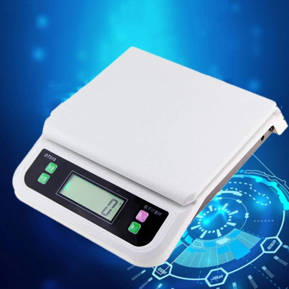 Báscula digital de cocina, báscula digital de cocina de alta precisión 1G, plataforma de embalaje expreso, función de tara de conteo (30 kg/1 g)