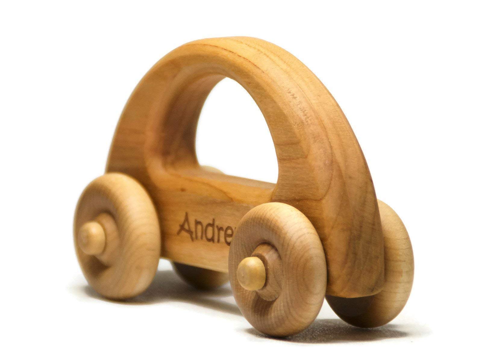 Wooden Toy Car with Personalized Name by Little Wooden Wonders