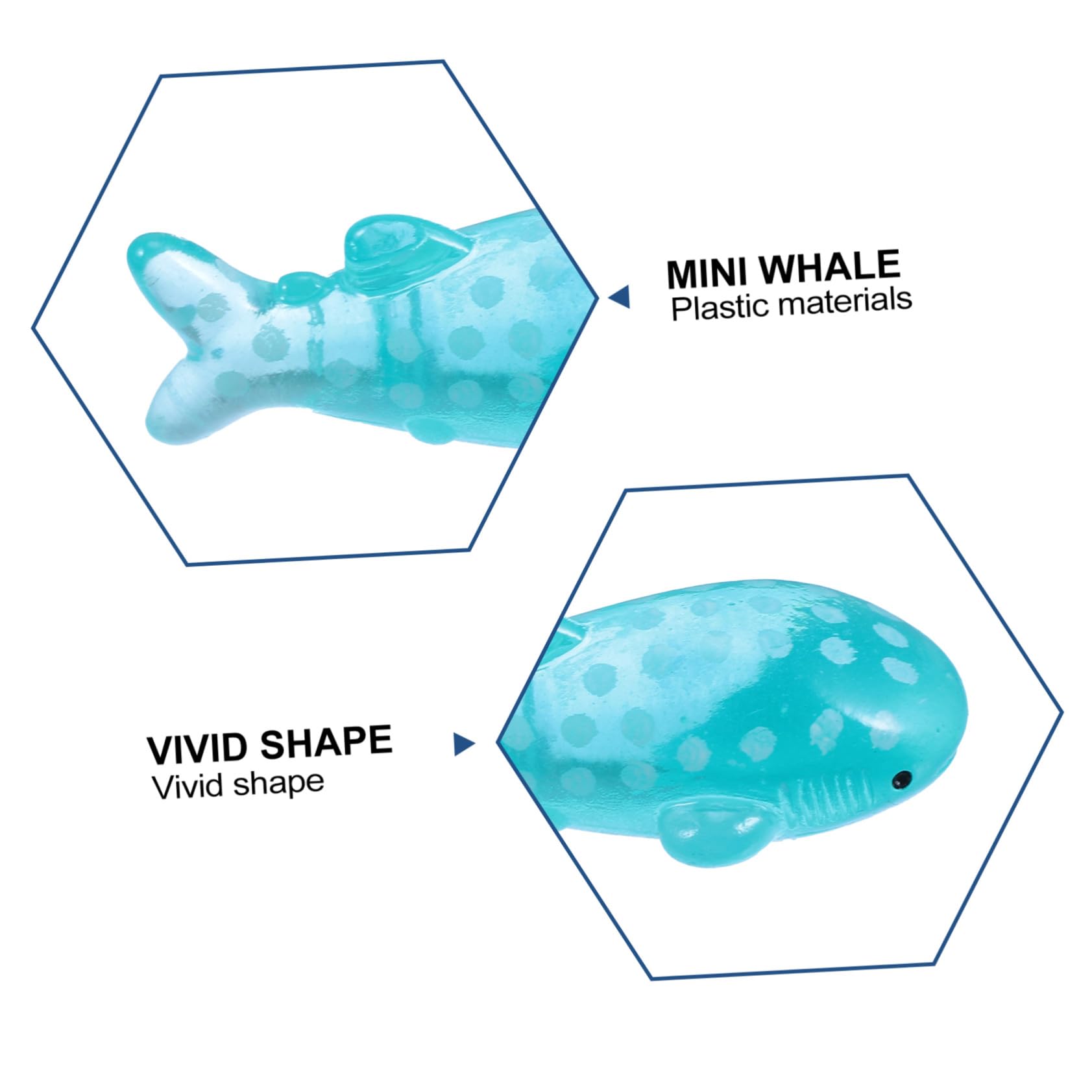 DOITOOL 150piezas Adorno De Acuario Miniatura De Ballena para Decoración De Pecera Diseño Creativo y Adorable Compatible Agua Dulce y Salada Fácil De Limpiar
