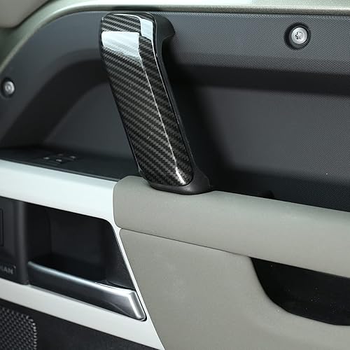 Miniatura 4 de YIWANG Panel de puertas interiores de fibra de carbono, para Land Rover Defender 90 2020-2022, accesorios de automóvil con volante a la izquierda