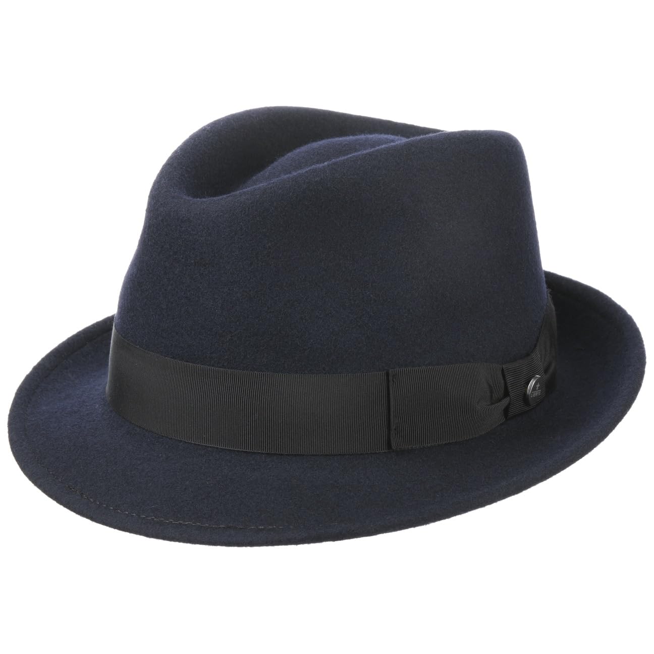 Lierys Women's Blue Classic Wool Trilby Hat By