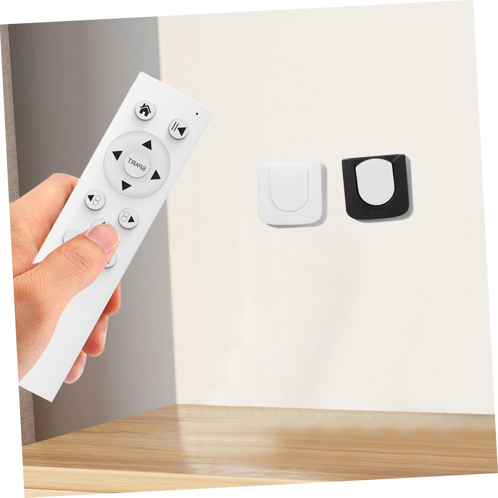 PRETYZOOM 4 Set Fibbia Magnetica 6 Pezzi 3 Pezzi Neri/Ciascuno Supporti Per Console Supporto Per Telecomando Telecomando Per Tv Controller Di Cancelleria Cavi Di 6 pezzi * 4