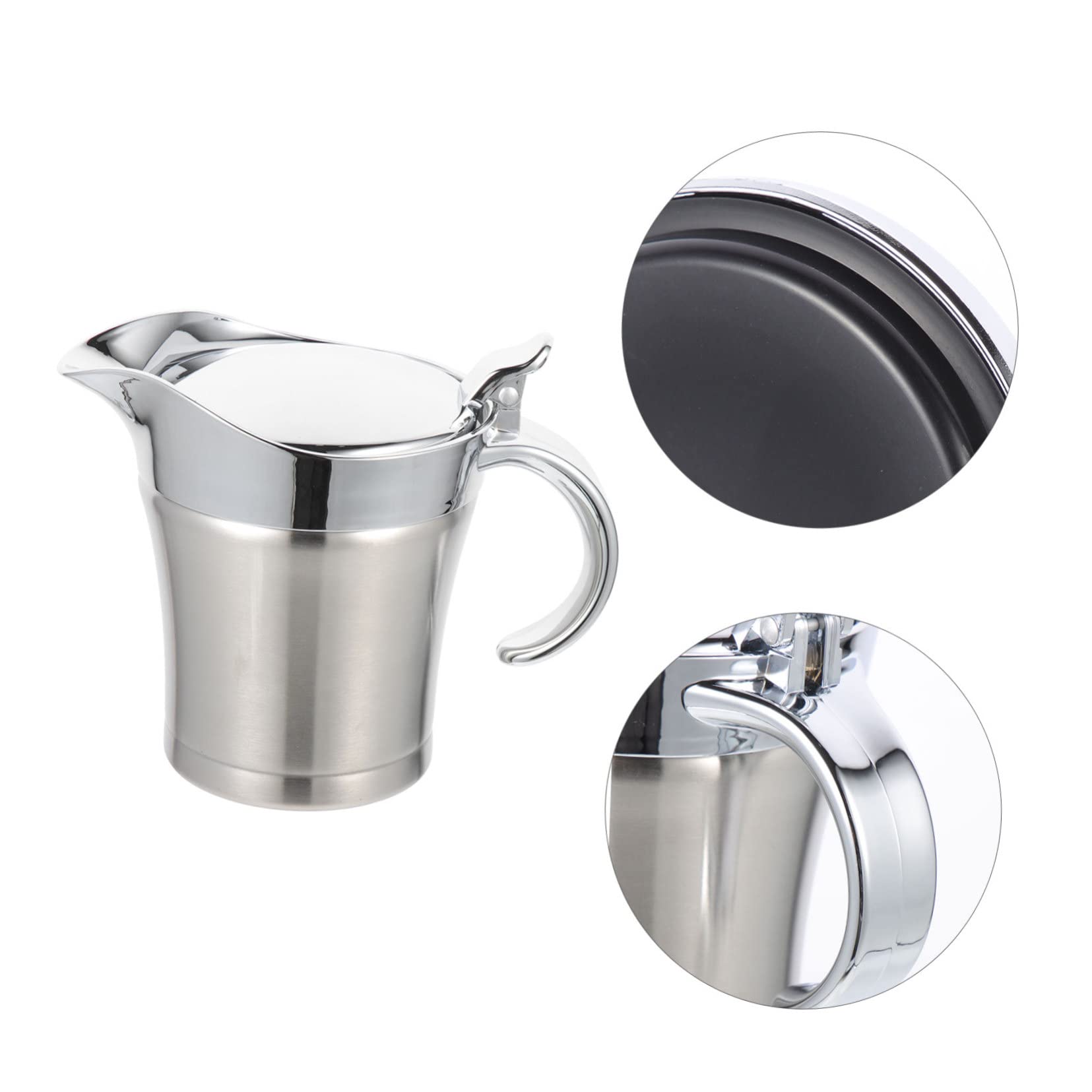 Cabilock Sauce Dispenser Serving Pot for Dipping Sauces Premium Sauce Pourer for Home Dining Bbqs Picnics Unique Comfort Grip Handle