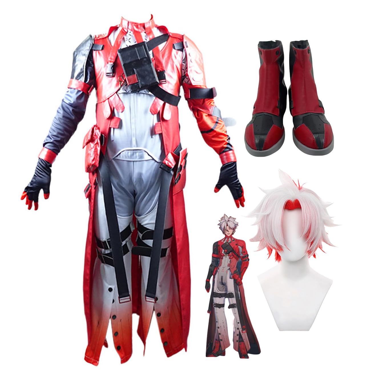 Amazon.co.jp: [HAOJEE]鳴潮スカ―コスプレ 衣装 Scar 制服 ハロウィン