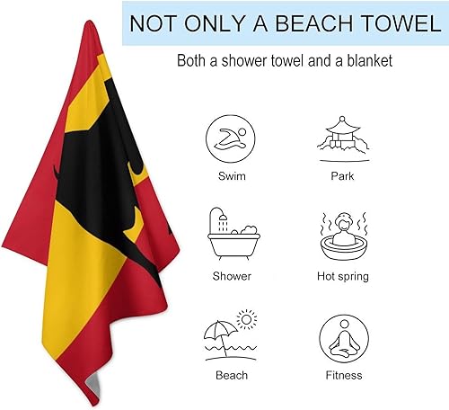 Miniatura 3 de Spanish Bull - Toallas de playa de gran tamaño, de doble cara, a prueba de arena, absorbentes, de secado rápido, toallas de baño para piscina