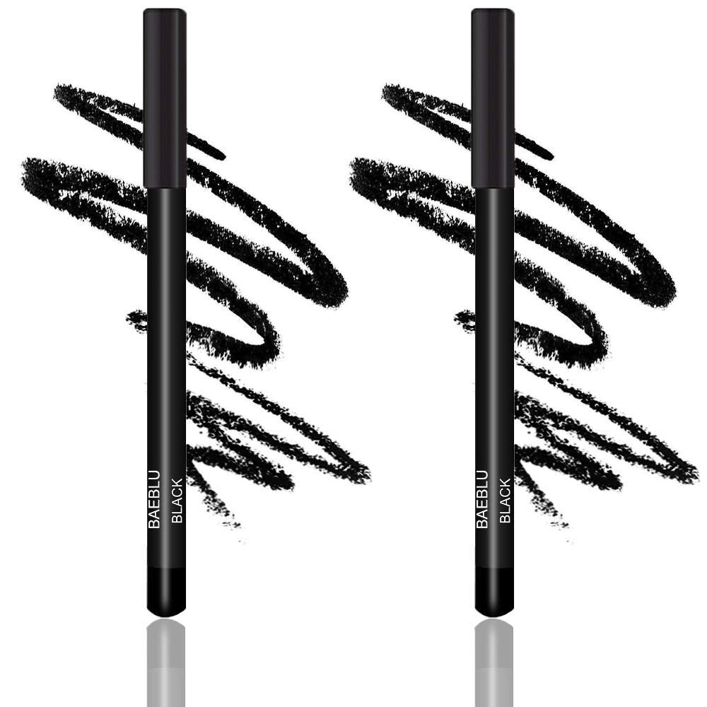 BaeBlu - Matite eyeliner ipoallergeniche, confezione doppia nera