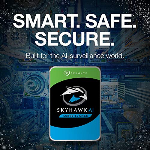 Image of Seagate Skyhawk AI 16 TB Surveillance Internal Hard Drive HDD - 3.5 Inch SATA 6 Gb /s 256 MB Cache for DVR NVR Security Camera System with Drive Health Management (ST16000VE000)