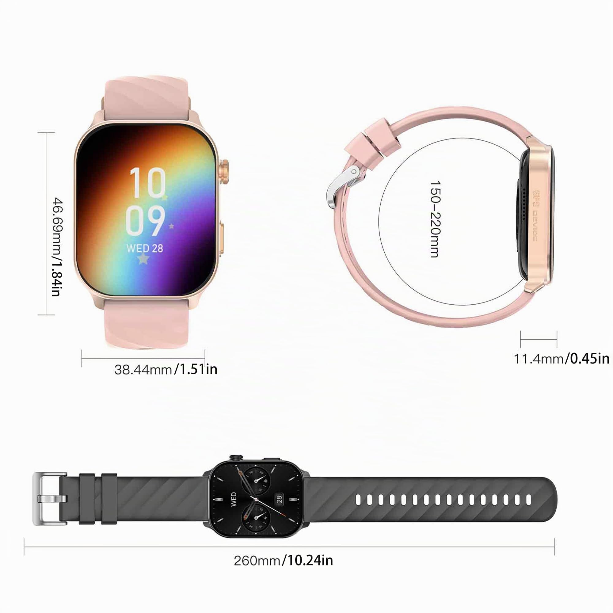 2,01" AMOLED Montre Connectée Femme avec Appel Bluetooth 5,2/Numérotation, Smartwatch Compatible Samsung Huawei Android iOS Podometre GPS Partagé Montre 123 Sports Cardiofrequencemetre (Argenté)