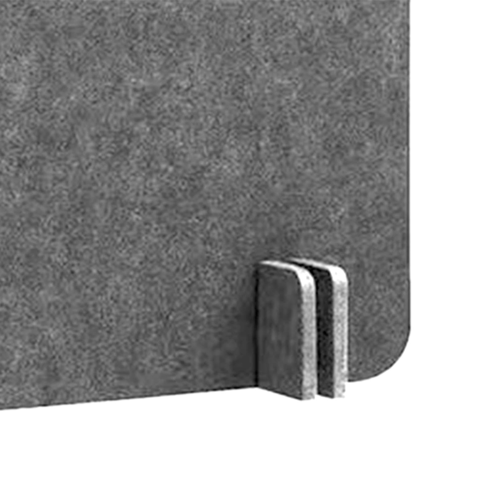 Divisor de Escritorio acústico con Patas de, Separador de Mesa Independiente, Panel de privacidad para aulas, escuelas y Estudios, Gris Oscuro 40x50 Cm