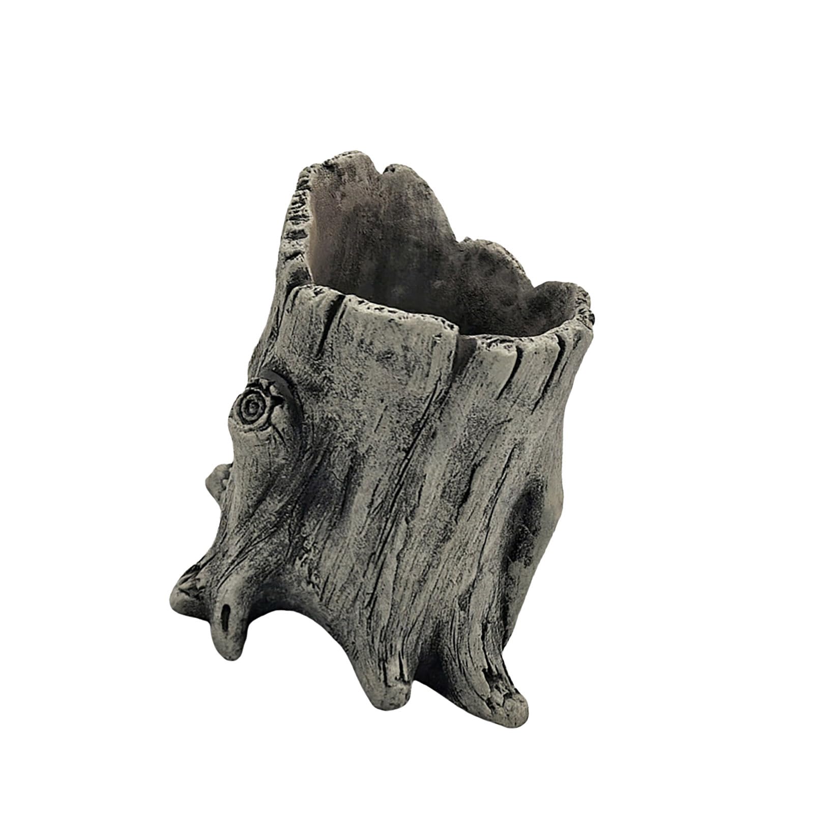 HZGFNBZ Artificial Driftwood Succulents Planter Rustics Cactus Flower Pots for Small Plant Flower Arrange Tree Stumps Sculpture Large Opening Planter