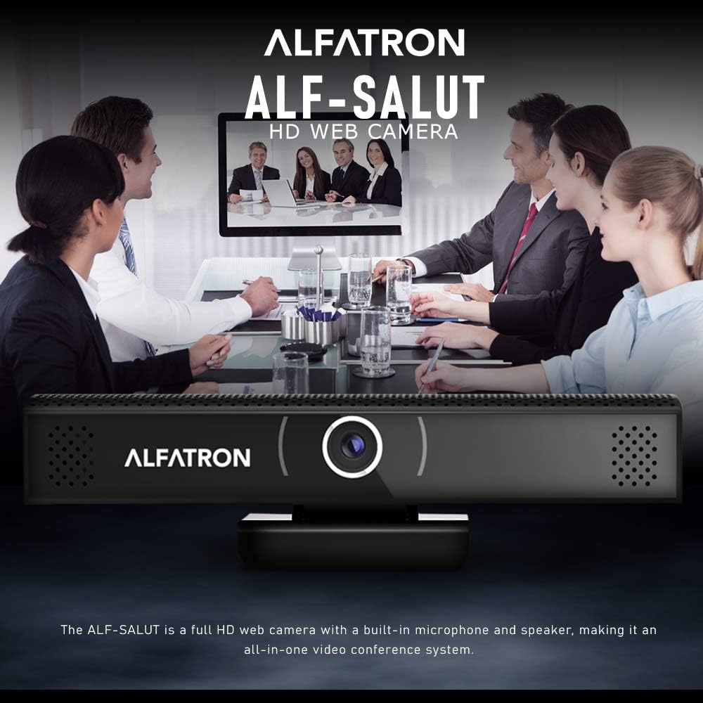 50% Off Discount Alfatron ALF-Salut Mini Video Conference System with Full HD Webcam, 90-Degree Field of View, Additional USB2.0 Ports, Clear Sound, Noise Cancellation, and Easy Bluetooth Connection