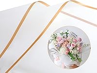 Vista 18 de CCINEE 20 hojas de papel de regalo de flores de doble cara, impermeable, material de embalaje de flores frescas, suministros de ramo de floristería