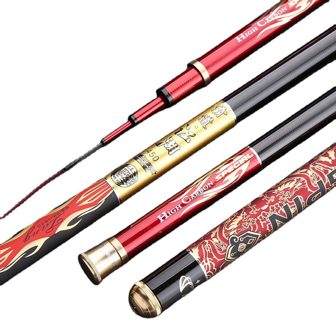 Amazon | 釣り竿 3.6M コンパクト 渓流竿 硬調 延べ竿 軽量 カーボン