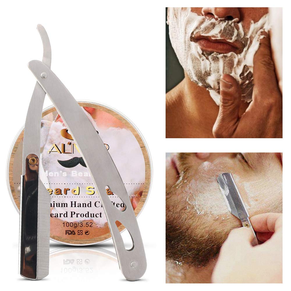 Kit Barba para Hombre, Juego de barba Hombre, con Champú de barba, Aceite para barba,Bálsamo,Peine barba, Cepillo, tijeras, set de cuidado para la barba, set de regalo para hombre
