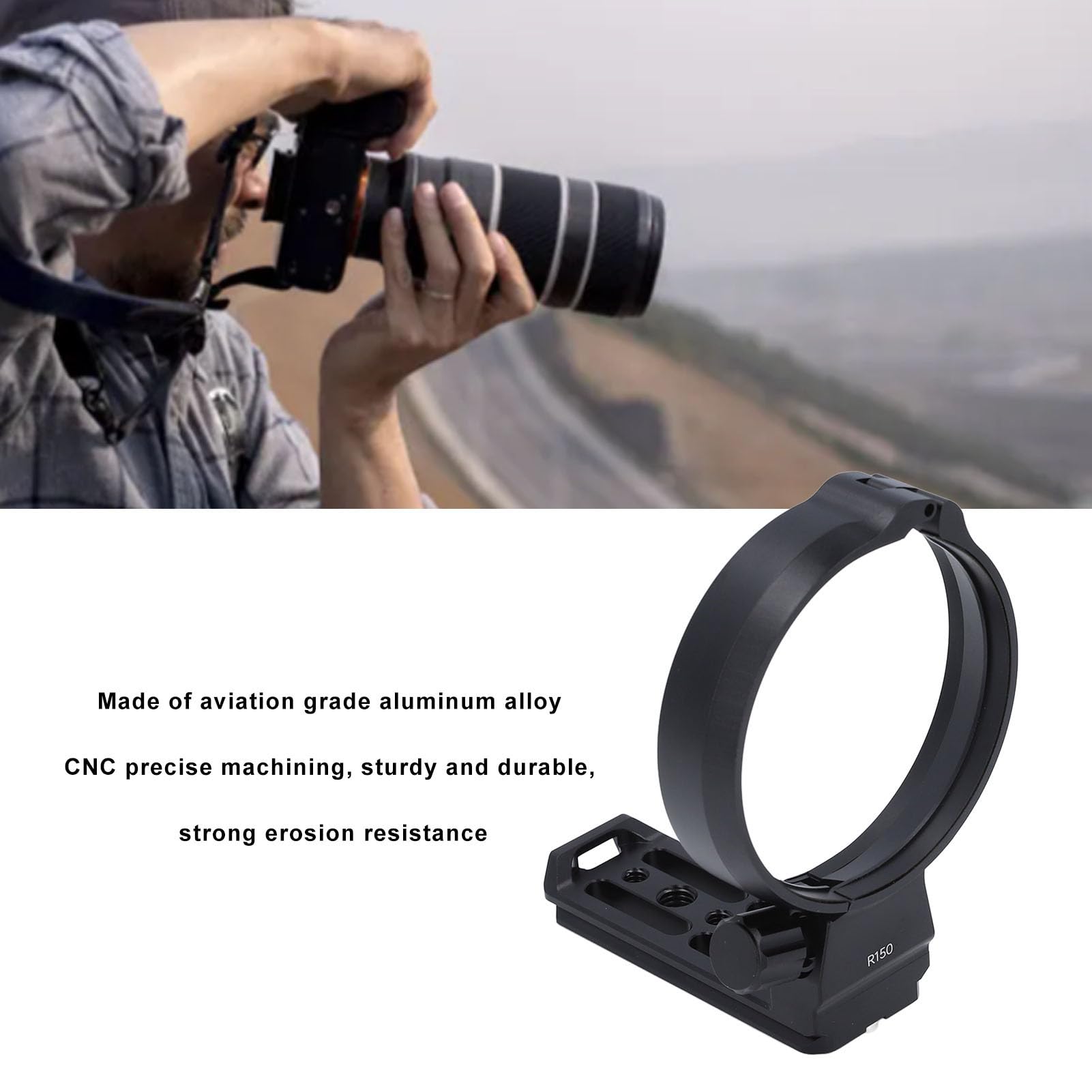 Generic Tripod Collar Mount Ring for RF 100 to 500mm F/4.5 7.1L, Tripod Mount Ring Lens Collar with for Quick Release Plate 1/4 3/8 Inch Thread, Generics5tgq1fzv7