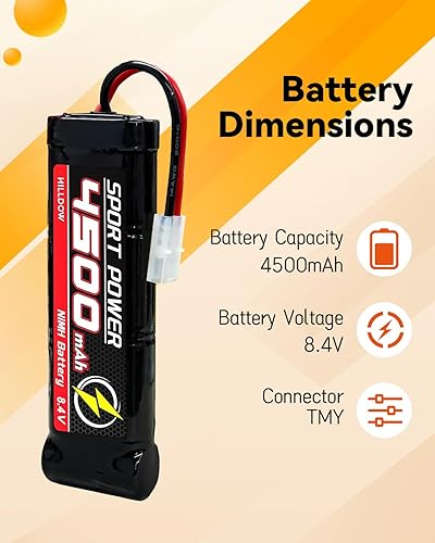 Miniatura 2 de Hilldow Batería Lipo de 7.4V 2S 80C 5200mAh Lipos Soft Case con conector XT60 para coches RC camiones RC Vehículos (2 paquetes)