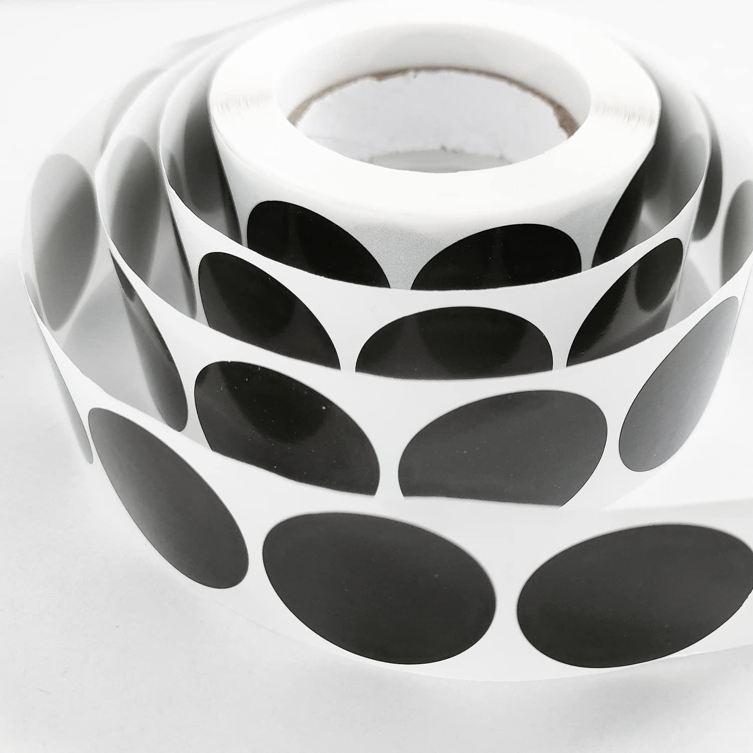 500 Etichette Adesive Nere 2,5cm - Rotolo Adesivo Permanente Per Ufficio E Scuola - Foto 7