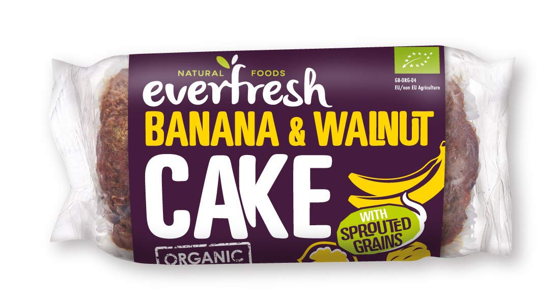 Everfresh Organic Sprouted Banana & Walnut Cake 350 g