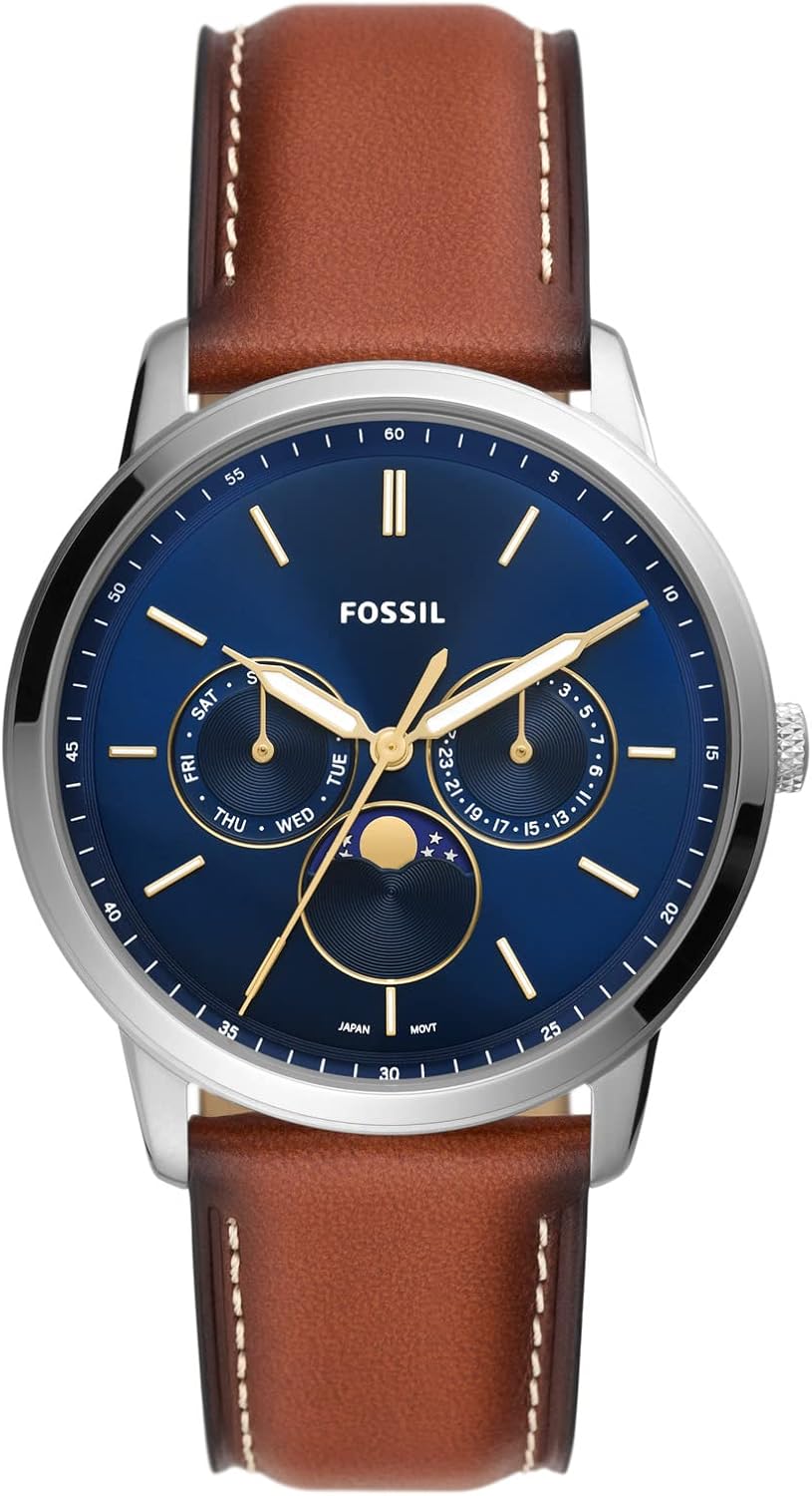 Fossil Men's Neutra Stainless Steel Quartz Moonphase Multifunction Watch