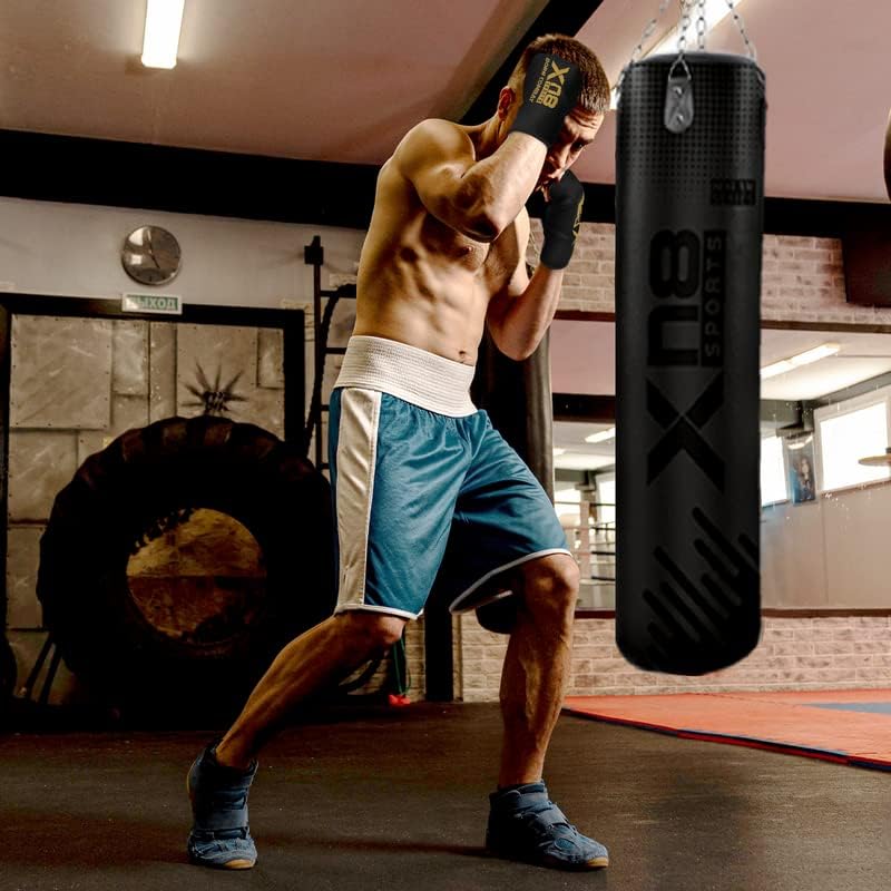 XN8 Boxing Hand Wraps Inner Gloves Elasticated Bandages Under Mitts Wrist Support Fist Protector Great for MMA Muay Thai Kickboxing Martial Arts Training