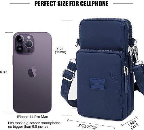 Miniatura 2 de Pequeñas bolsas cruzadas para mujer, bolsa universal para teléfono celular, bolsillos ligeros, mini bolso de hombro