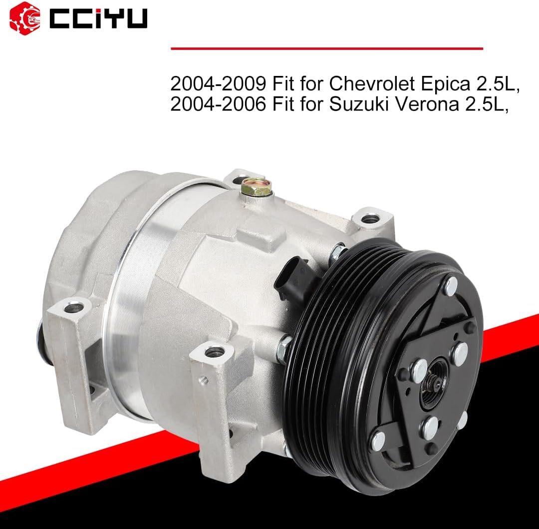 cciyu Air Conditioning Compressor Clutch for Chevrolet for Epica for Suzuki Verona 2.5L 2004-2006 2009 Replaces AC Compressor Clutch for Car