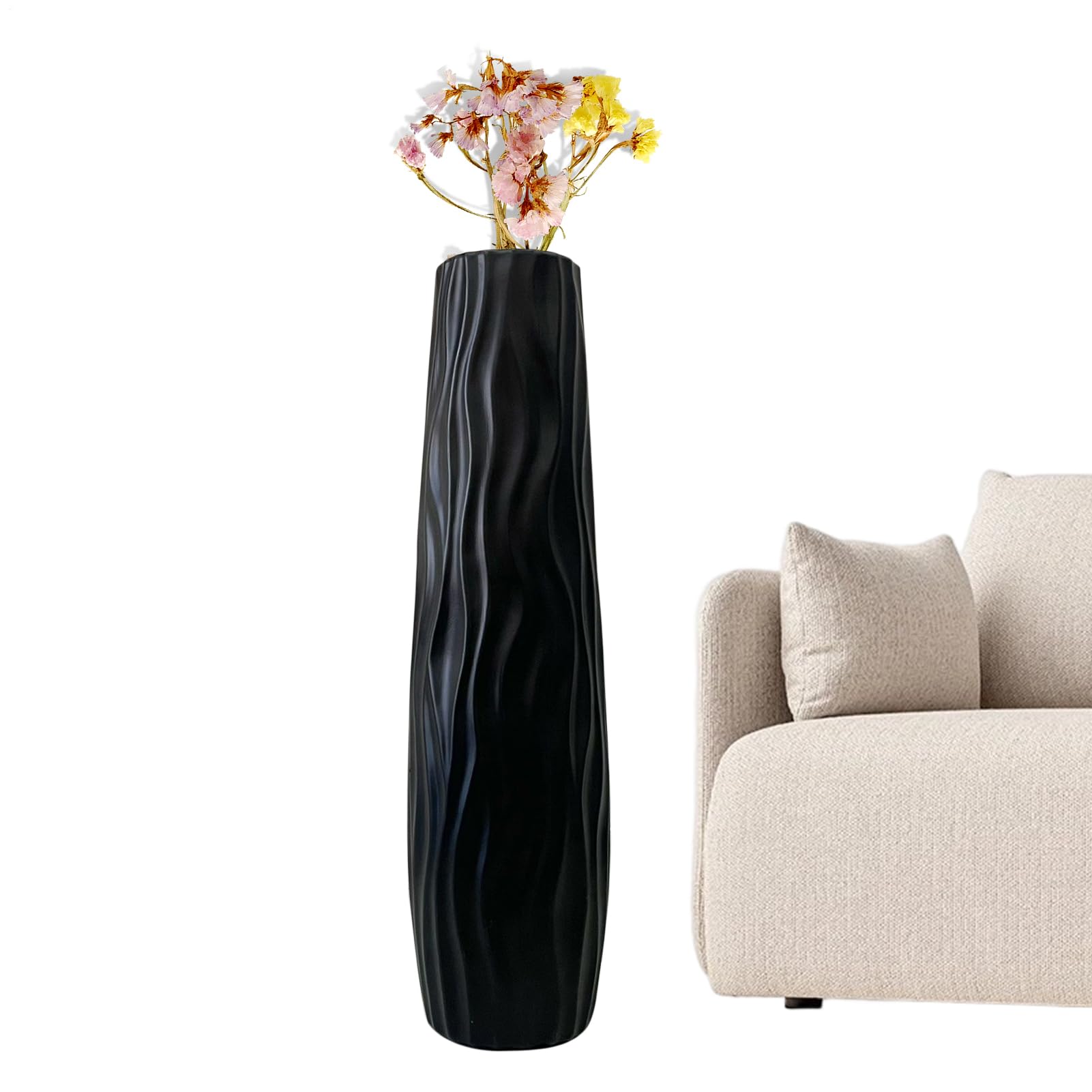 Jarrones Decorativos Para El Suelo Decoración Con Relieve Tridimensional Y | Jarrón Para Flores Para La Sala De Estar, La Cocina, El Dormitorio, El Comedor, La Entrada, Bodas, , La Oficina