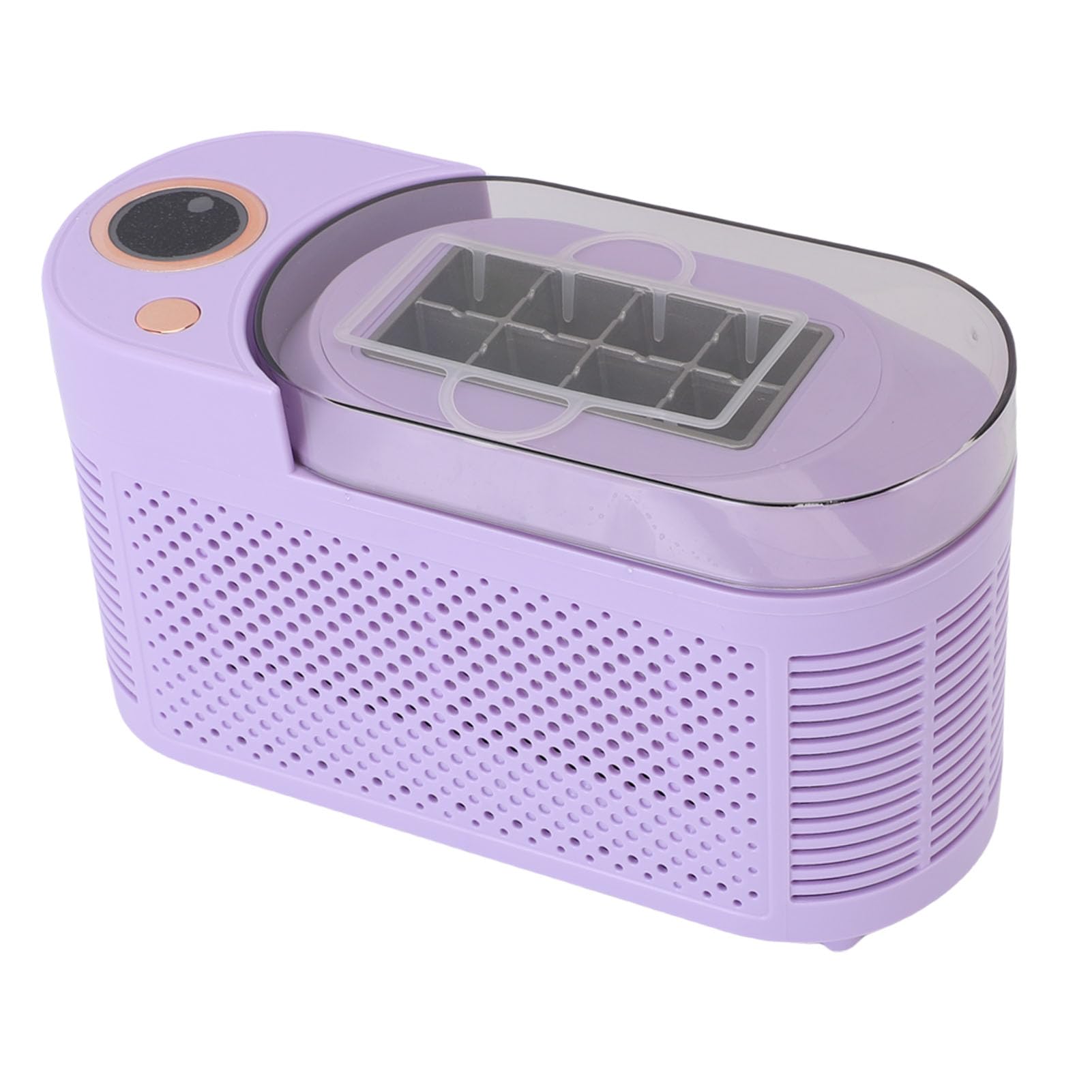 Máquina para Hacer Hielo en Encimera, Mini Máquina para Hacer Hielo Eléctrica Portátil de 8 Cubos con 120 W para Uso Doméstico en el Coche (Enchufe europeo)