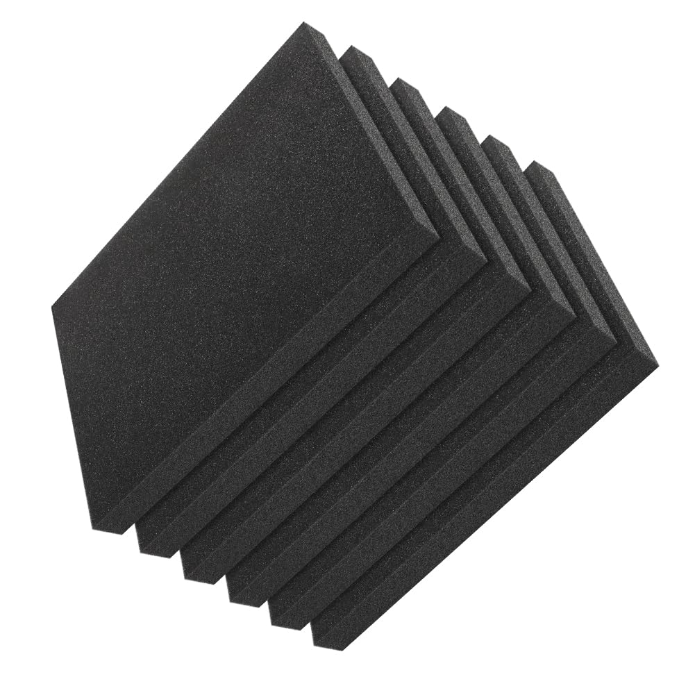 RANJIMA 6 Stück Schaumstoff Zuschnitt 40 x 30 x 4cm, Schwarz Schaumstoffplatte Werkzeugkisten Polyethylenschaumstoff, Schaumstoffeinlage Schaumstoffinlay Koffereinlage Werkzeugeinlage für Koffer