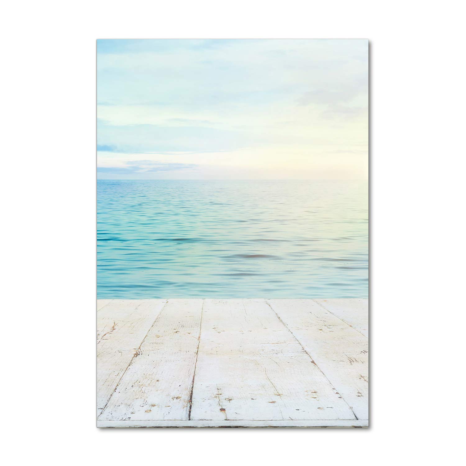Déco mural derrière le plastique Tulup, grand tableau paysage plage tropicale bleu 70x100