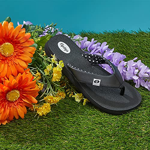 Image of Floopi Flip Flops for Women Flat Yoga Mat Thong Womens Sandals Ladies Beach Sandals with Indoor & Outdoor Anti Skid Soles