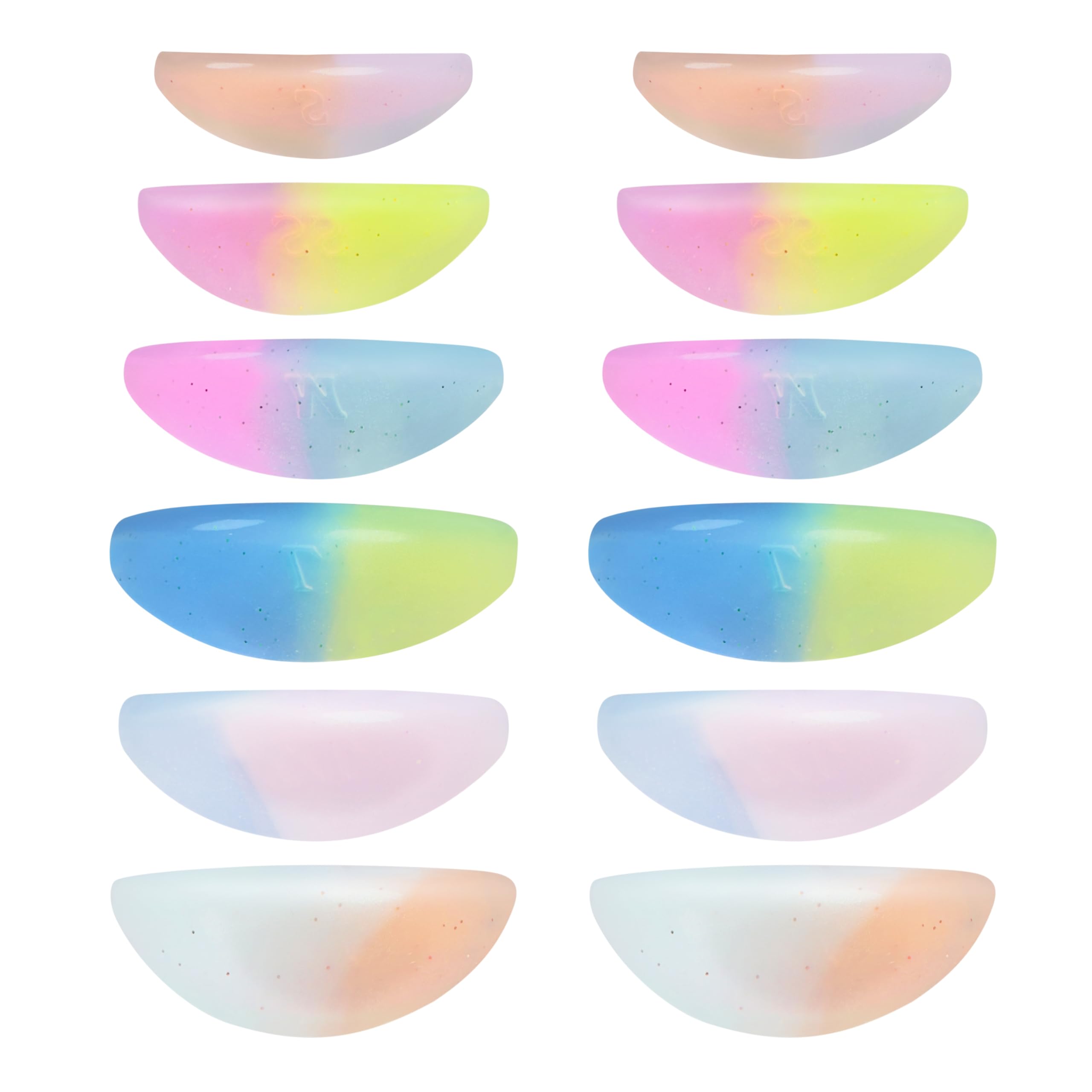 ICONSIAM Lash Lift Shields LM Curl Eyelash Lifting Shield Natural Curl Lami Lamination Roller Soft Silicone Perm Rod Gel Lash Perming Pad Set For Lash Lift and Tint Lash Glue Free On Eyelid
