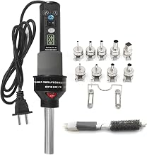 Máquina de ar quente,ERYUE Máquina de ar quente de solda com controle de temperatura portátil 450 ℃ Estação de retrabalho de ar quente Ferramenta de dessoldagem com bicos Visor digital LCD Controle