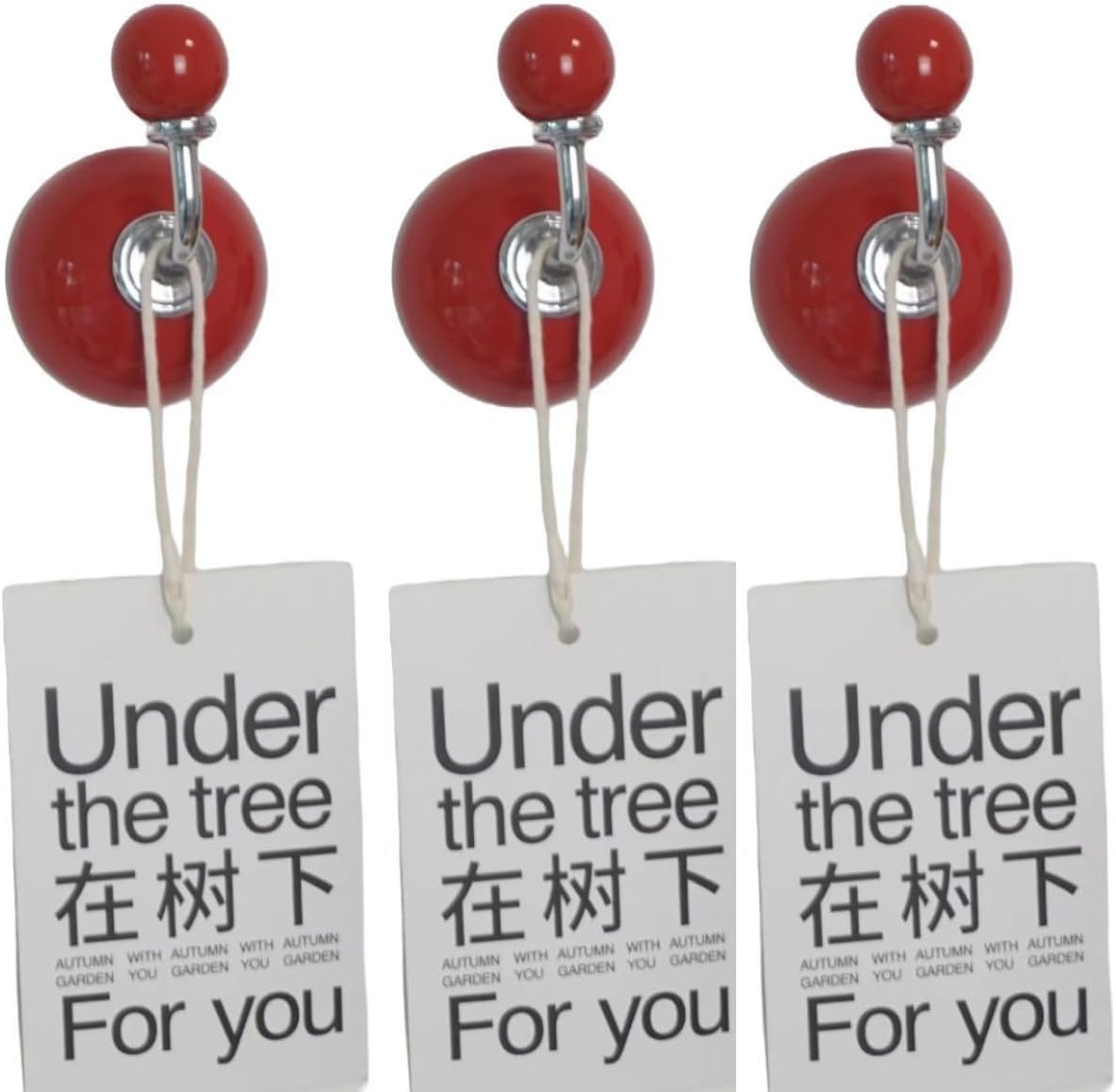 3Pack Colorful Magnetic Hooks, Heavy Duty Magnet Hooks for Refrigerators,Magnetic Hook for Hanging, Keys, Lockers, Home, Office, Classroom (Red)