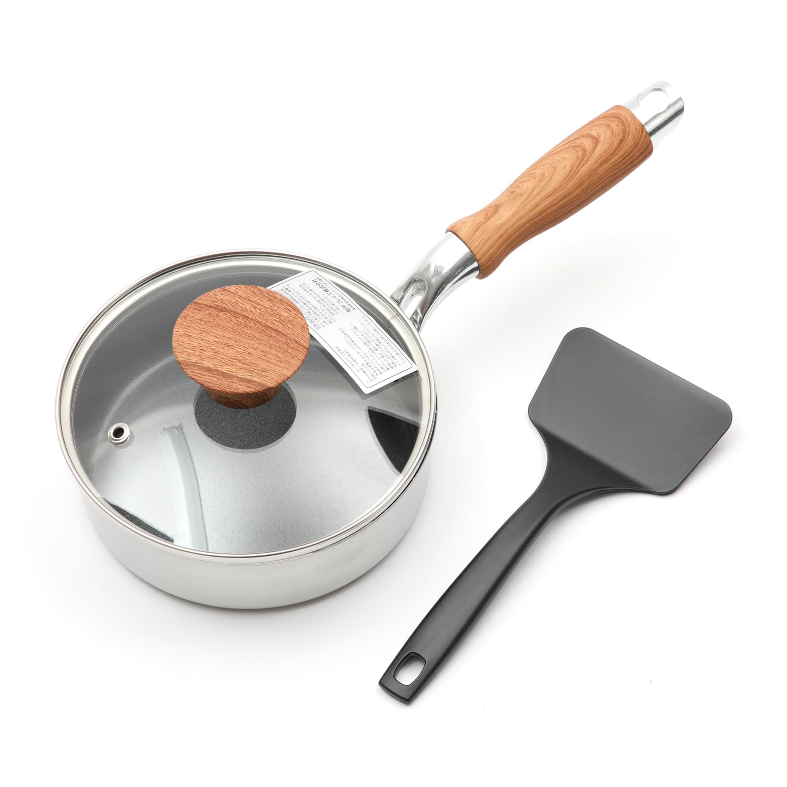 Amazon.co.jp: 子供用 ミニフライパンセット(ガラス蓋＆フライ返しつき