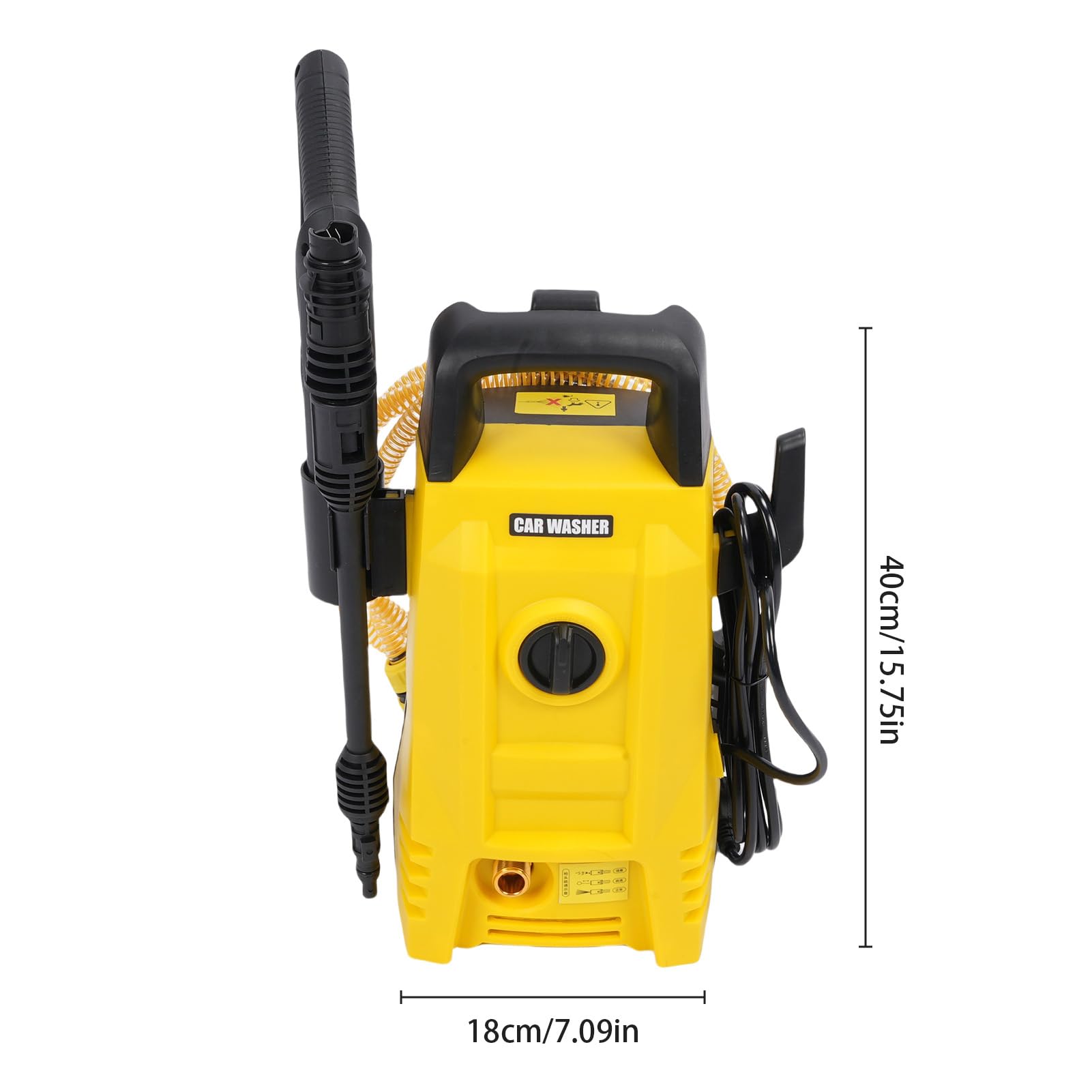 1200W Przenośna Elektryczna Myjka Ciśnieniowa Myjka Ciśnieniowa 1160Psi 360L/H z regulowaną dyszą do Podjazdów Samochodowych Meble Ogrodowe (Wtyczka UE 250 V)
