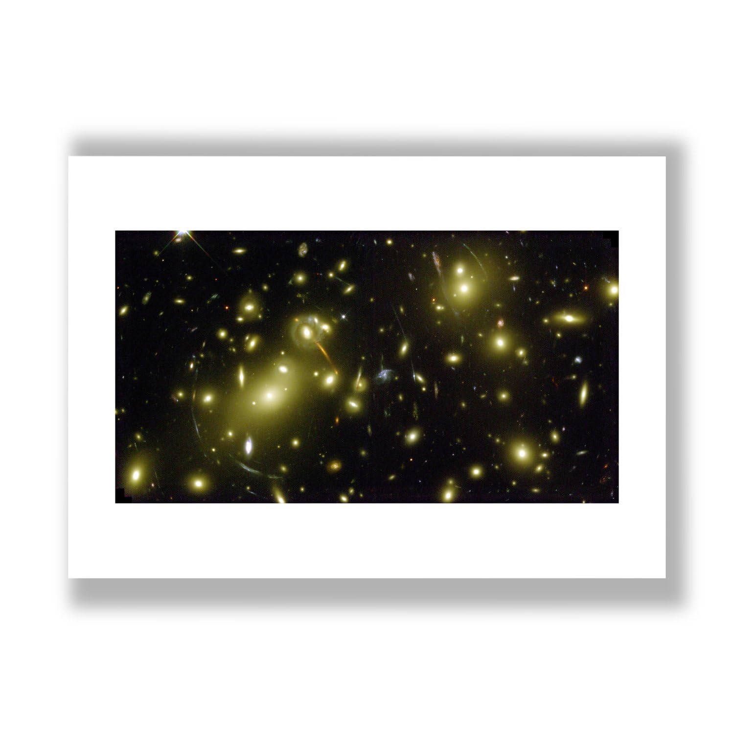 Impression d'art Hubble Télescope affiche cosmique mate format Medium