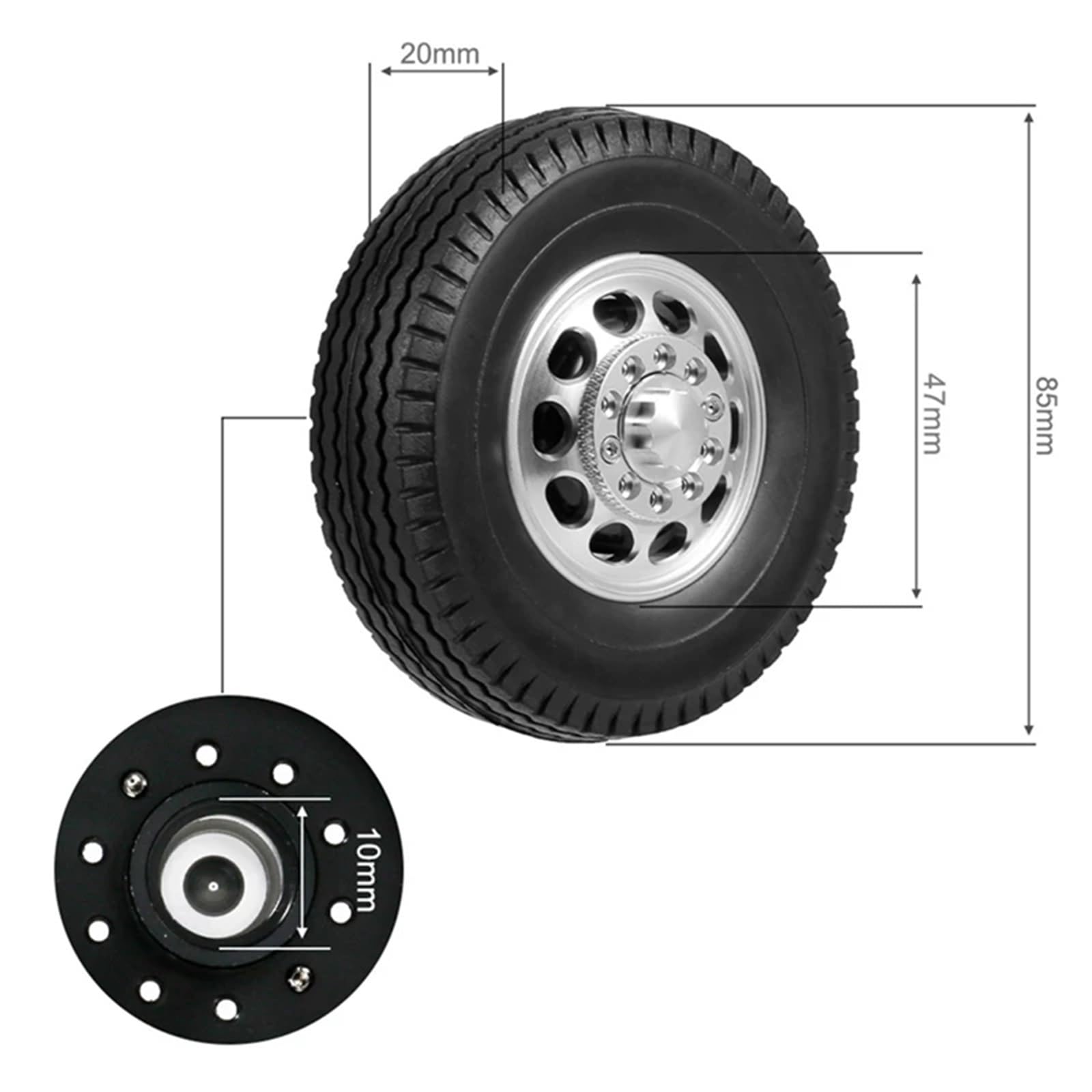 Amazon.co.jp: RCタイヤ Compatible With Tamiya 1/14 RC トレーラー