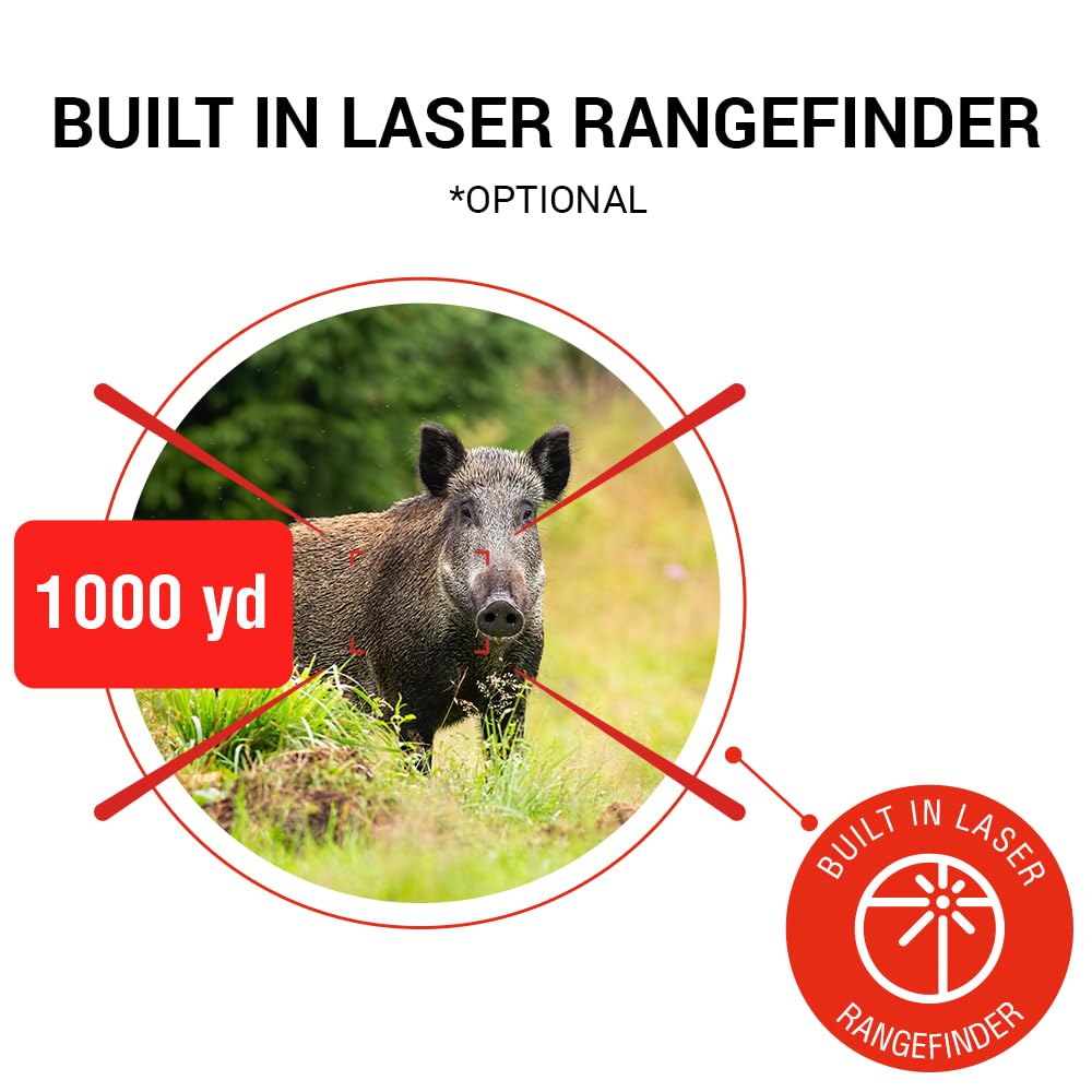 ATN X-Sight 5 LRF Smart Day/Night Hunting Scope w/Ballistics Calc, 4056x3040 Resolution, Video Record, Wi-Fi, 14hrs+ Battery Power