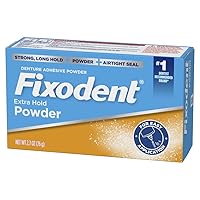Vista 4 de Fixodent Extra Hold - Polvo adhesivo para dentaduras, 2.7 onzas (paquete de 4)
