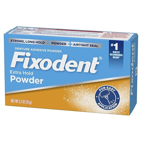 Miniatura 4 de Fixodent Extra Hold - Polvo adhesivo para dentaduras, 2.7 onzas (paquete de 4)