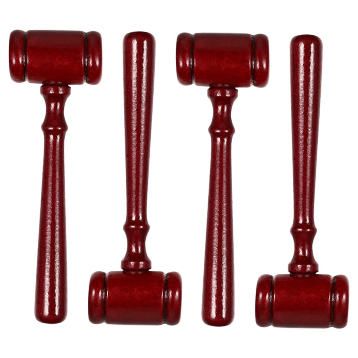 Veemoon Judge Hammer Wooden Courtroom Gavel Tool Small Judge Hammer Easy to Use Multi-Functional Toy for Boys Girls